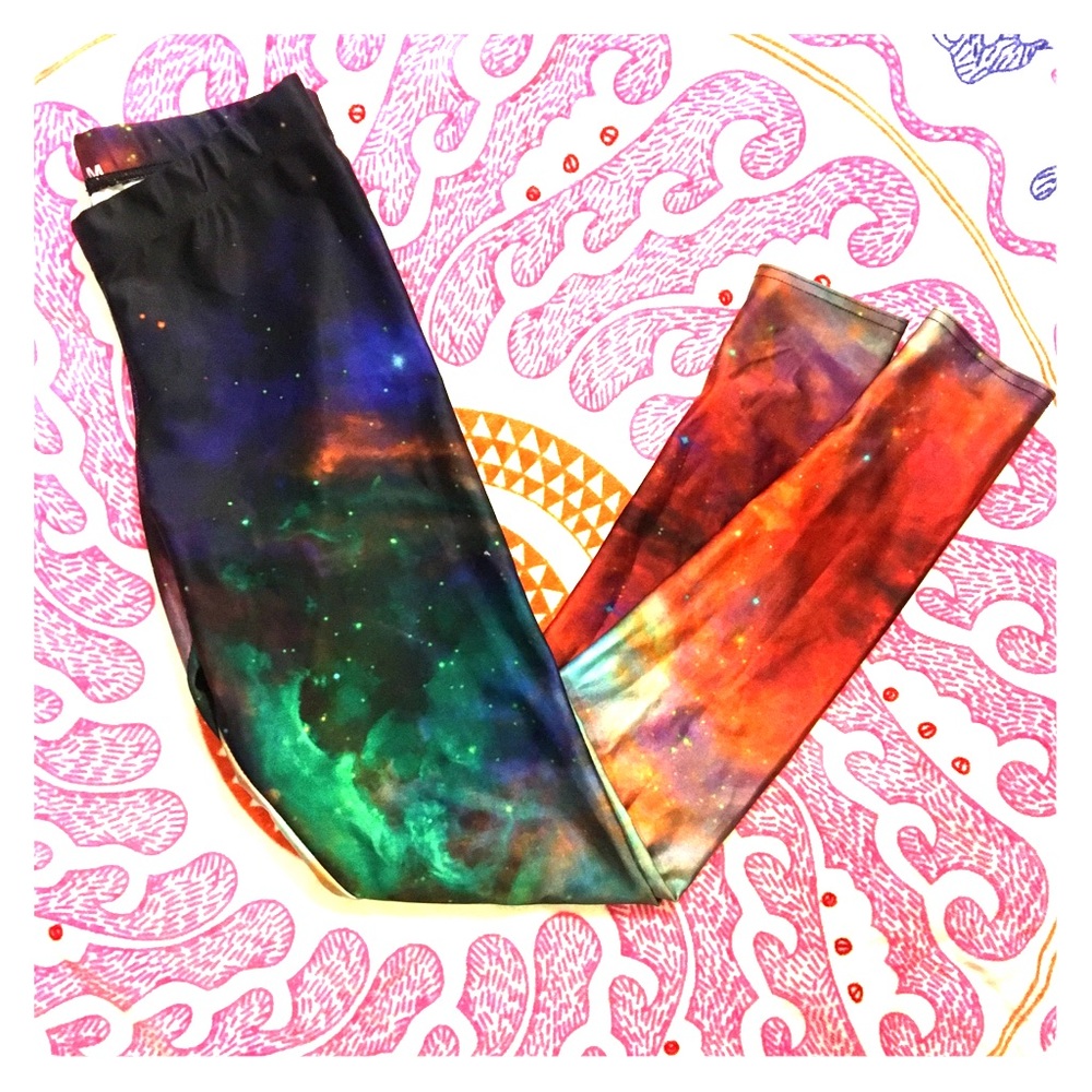 Blackmilk Rainbow Galaxy Leggings